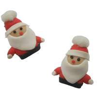 Weihnachts-Ohrstecker im Weihnachtsmann